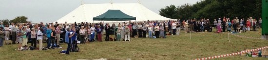 Events at the Chapel field for the Bradwell Pilgrimage
