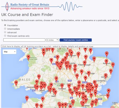 RSGB Coursefinder