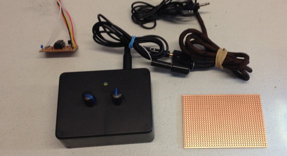 Dave's finished, boxed, CW oscillator