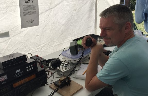 Paul M6NFW,operating his first special event callsign, GB2HB