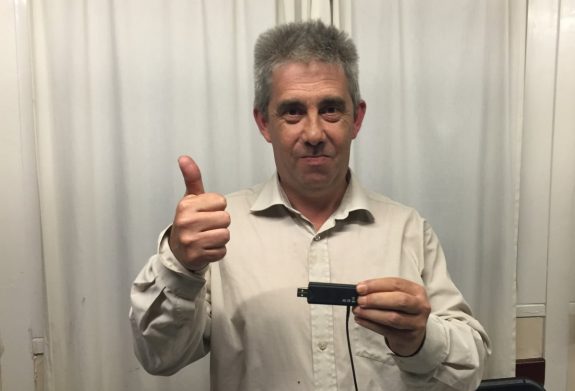 Paul 2E0DNQ with the Realtek dongle