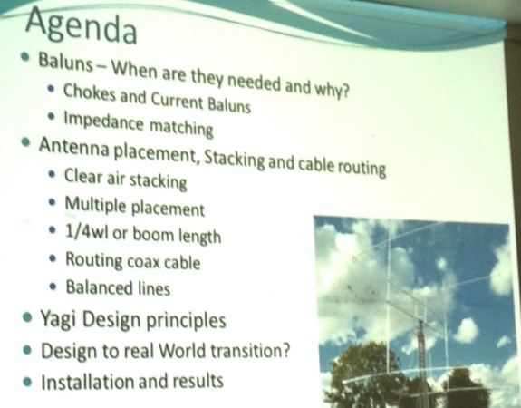 Agenda for the talk by Justin G0KSC