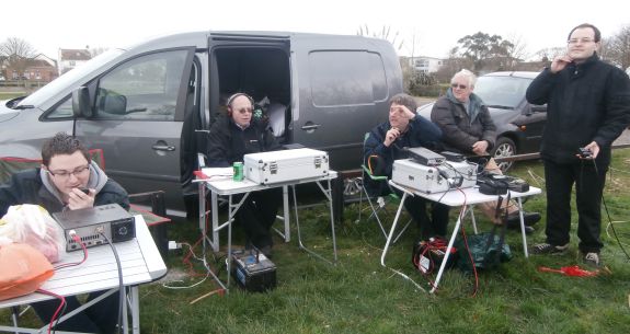 Operating at Shoebury East Beach for the March 2015 2m Activity Event
