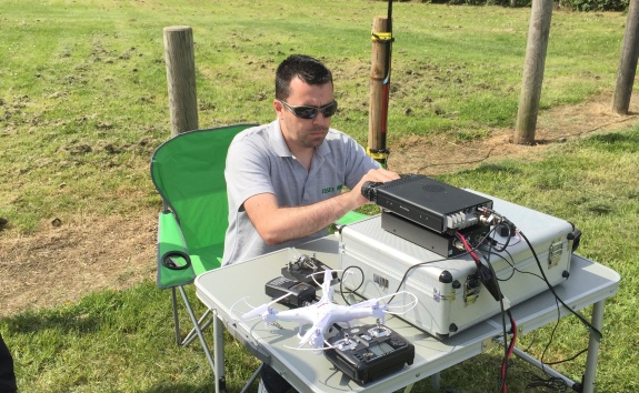 Charlie M0PZT at Shoebury Easy Beach 17 May 2015