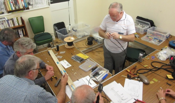 Peter M0PSD hard at work at the April 2015 Skills Night