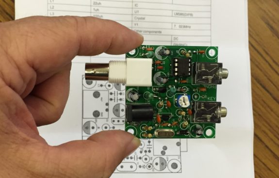 Pixie transceiver, built at Skills by David M0HBV