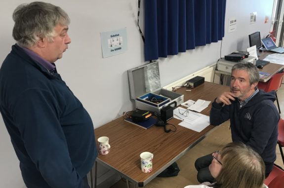 Jim 2E0RMI running Echolink at Skills Night