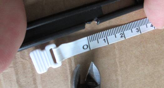 Measure and cut out the notch