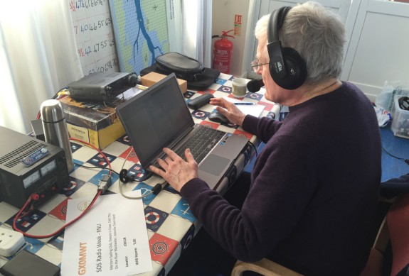 John G1UZD operating GX0MWT for SOS Radio Week Jan 2015
