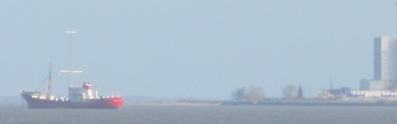 Radio Caroline, moored in the River Blackwater