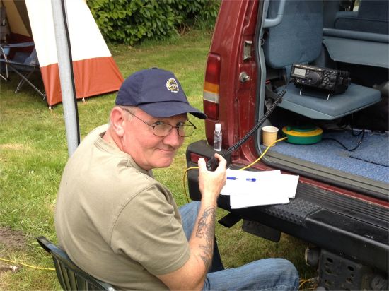 Mark M0IEO working 2 metres from Stock Windmill