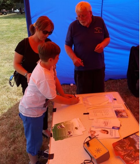 TAARC at Condovers, promoting amateur radio