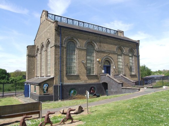 The pump house where the radio station was located