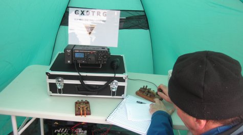 Nick G4IWO Working CW from Two Tree Island