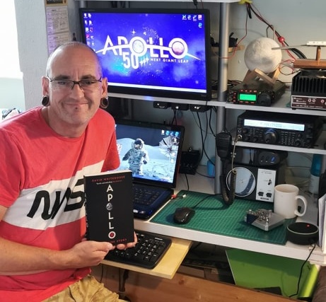 Tom M0ABA with David Whitehouse's book