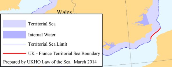 Extract of UK Territorial Sea Limits (For illustrative purposes only)