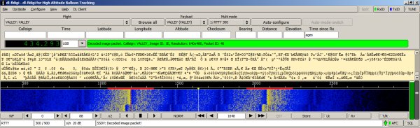 Downloading and Decoding packs from the VALLEY balloon 11 Jul 15