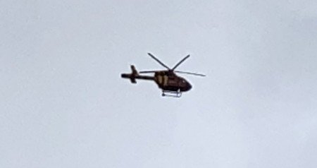 Essex Air Ambulance Flypast to start our field day at Galleywood Common on 29 Dec 18