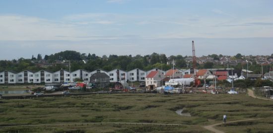 View of Tollesbury from the top of the Lightship View of Tollesbury from the top of the Lightship