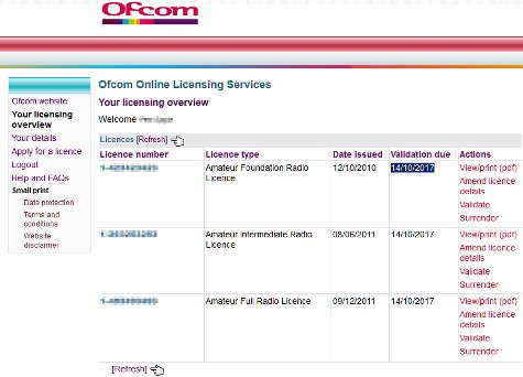 ofcomrevalidation Ofcom lience revalidation