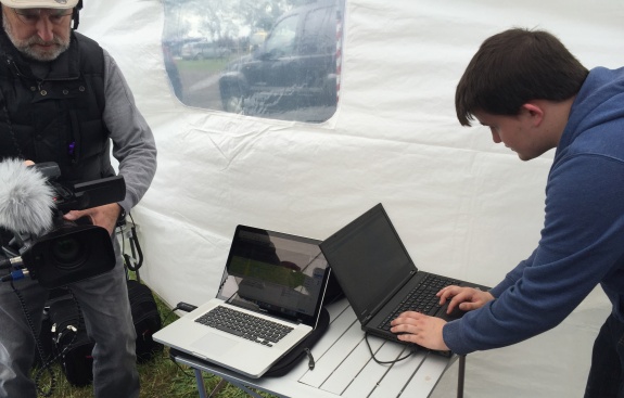 Chris M6EDF tracking the progress just after launch