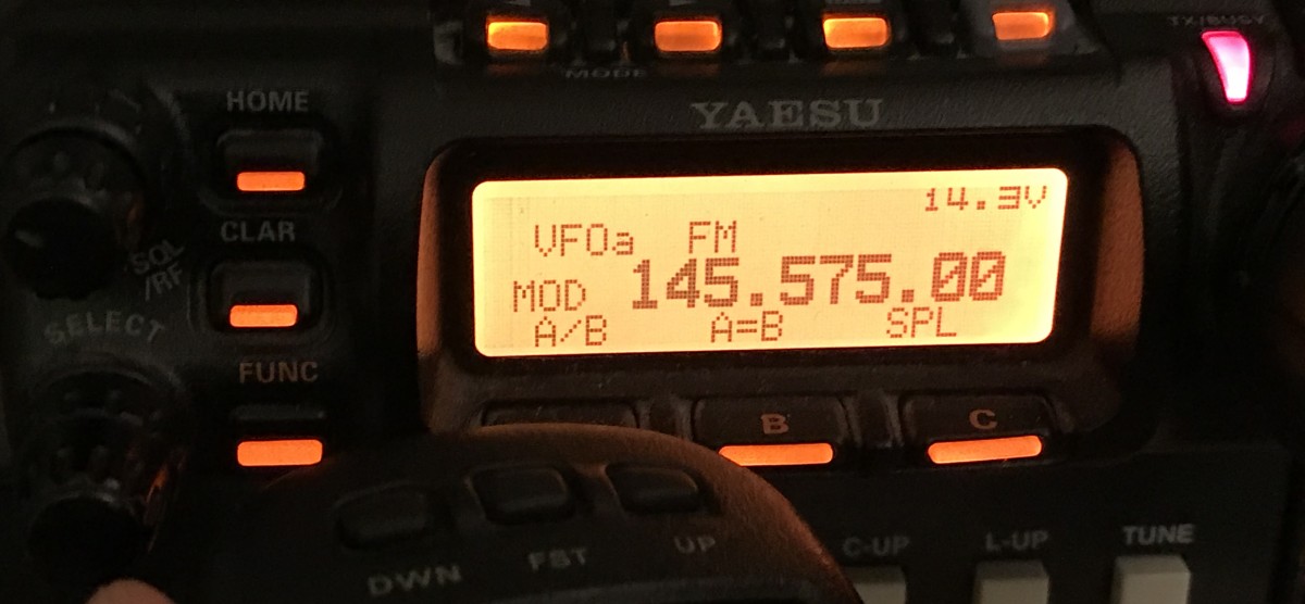 Testing the modulation on a Yaesu FT-857