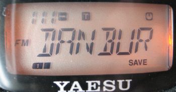 Yaesu FT-60 Screen showing GB3DA