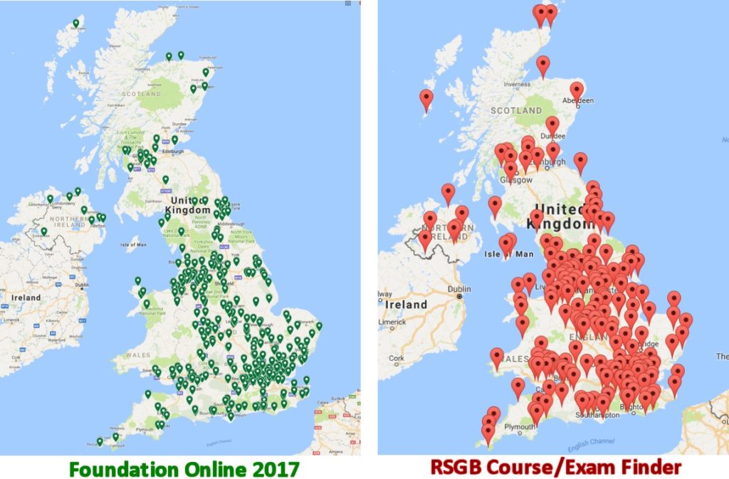 Foundation Online 2017 and RSGB Courses/Exams