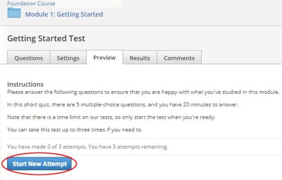 Start the Schoology Test